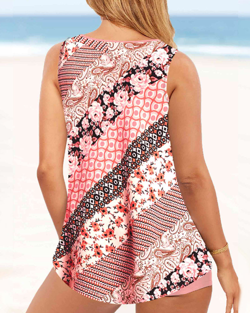 MW | Bedruckter zweiteiliger Tankini