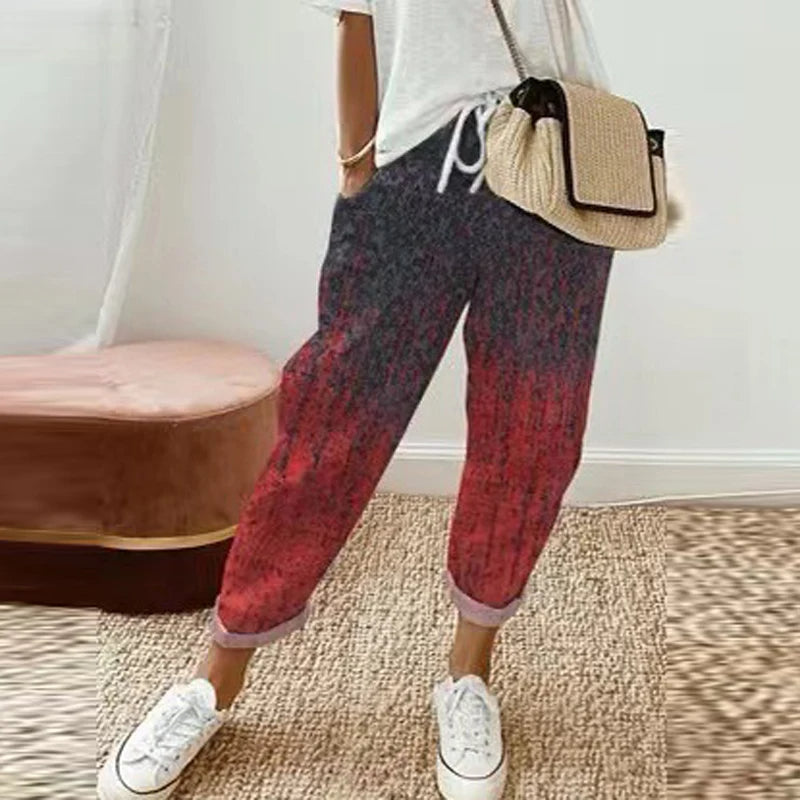 MW | Bedruckte Joggerhose mit Kordelzug