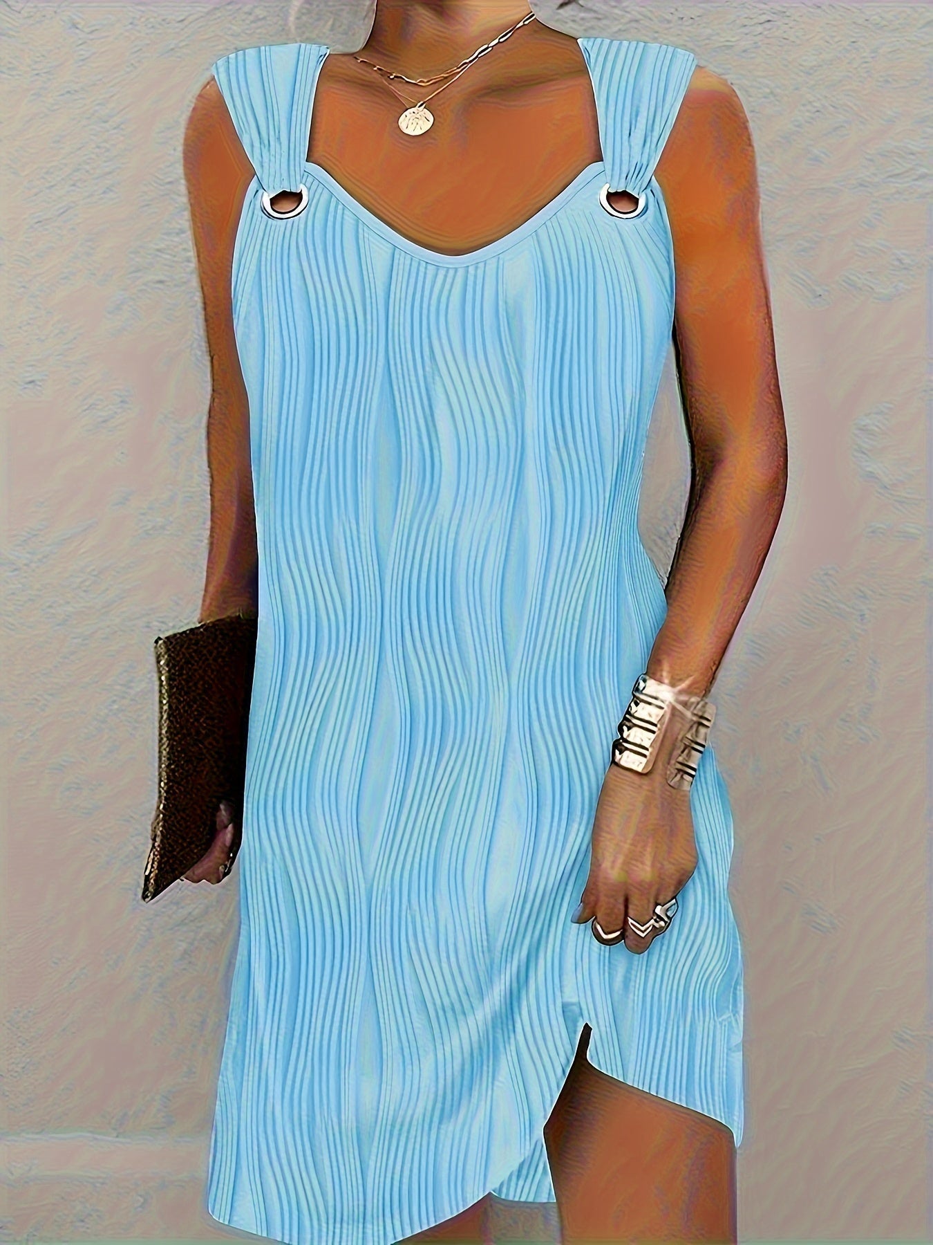MW | Elegantes Ärmelloses Minikleid