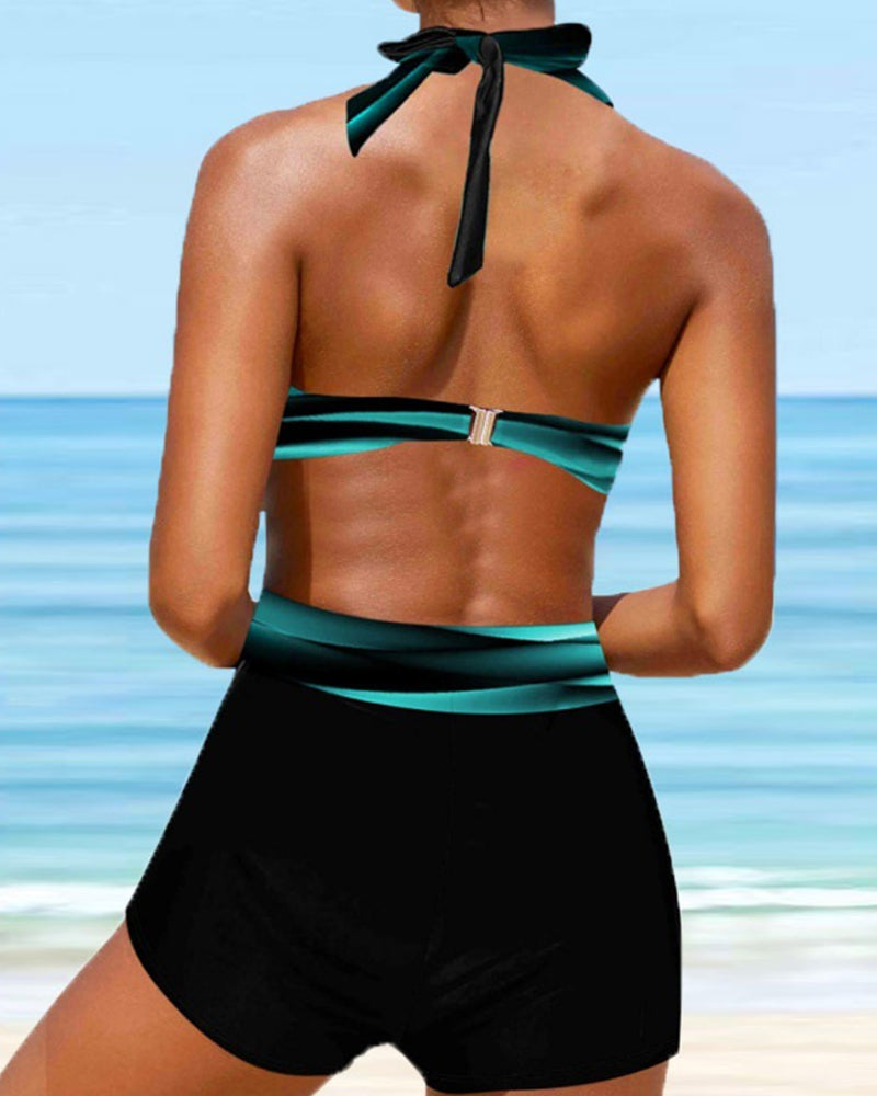 MW | Neckholder Crossbikini med Band
