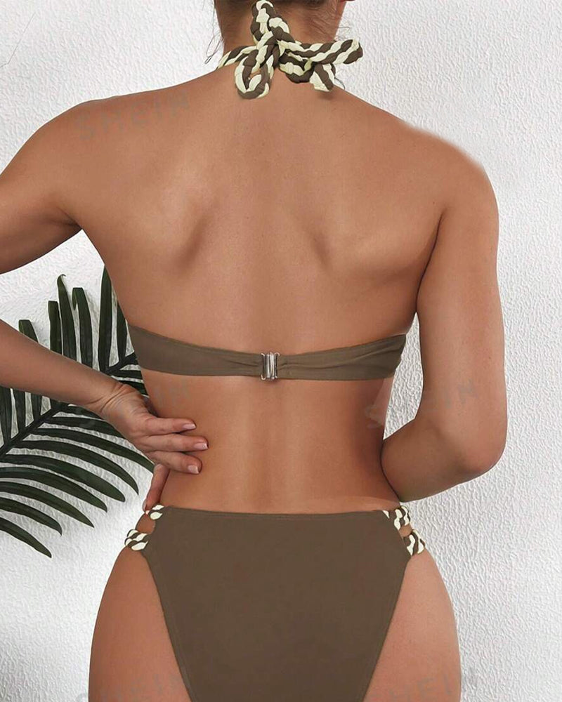 MW | Trendiger & stylischer 2-farbiger Bikini