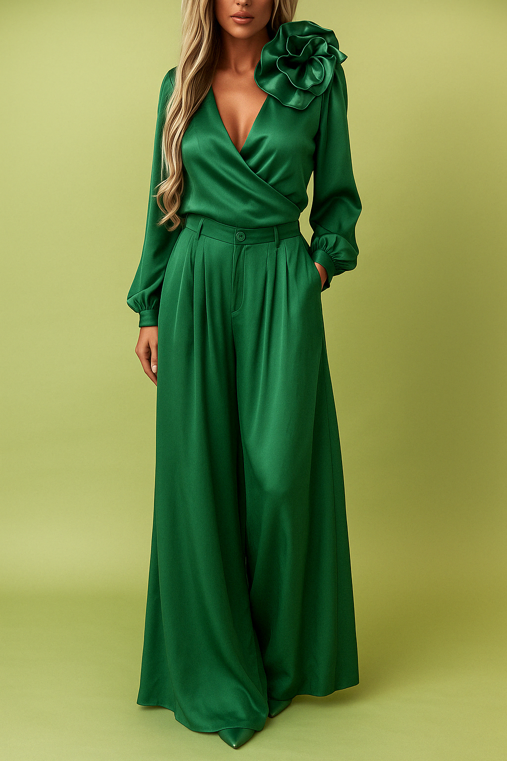 MW | One-Shoulder Bloom Jumpsuit