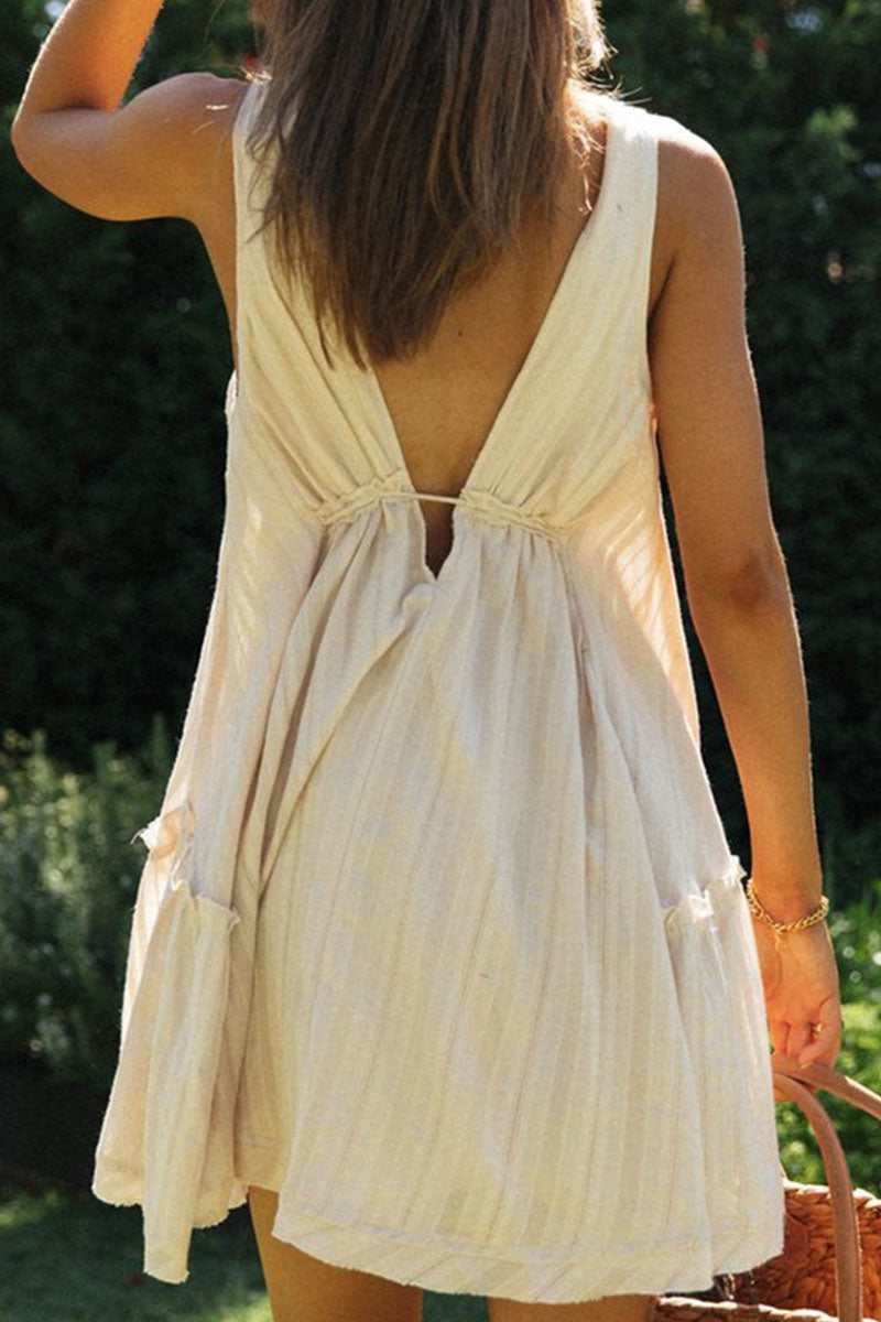 MW | Sommerliches Minikleid mit Waffelmuster