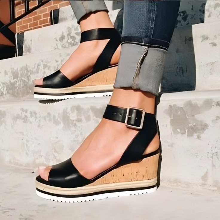 MW | | Elegante Sandalen mit Keilabsatz