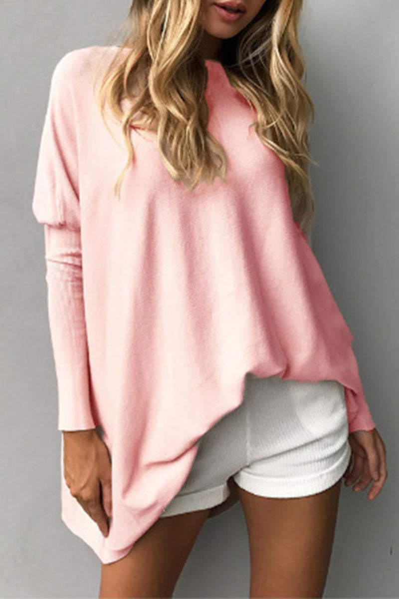 MW | Casual Daily Solid Solid Farbe O Neck T-Shirts (11 Farben)