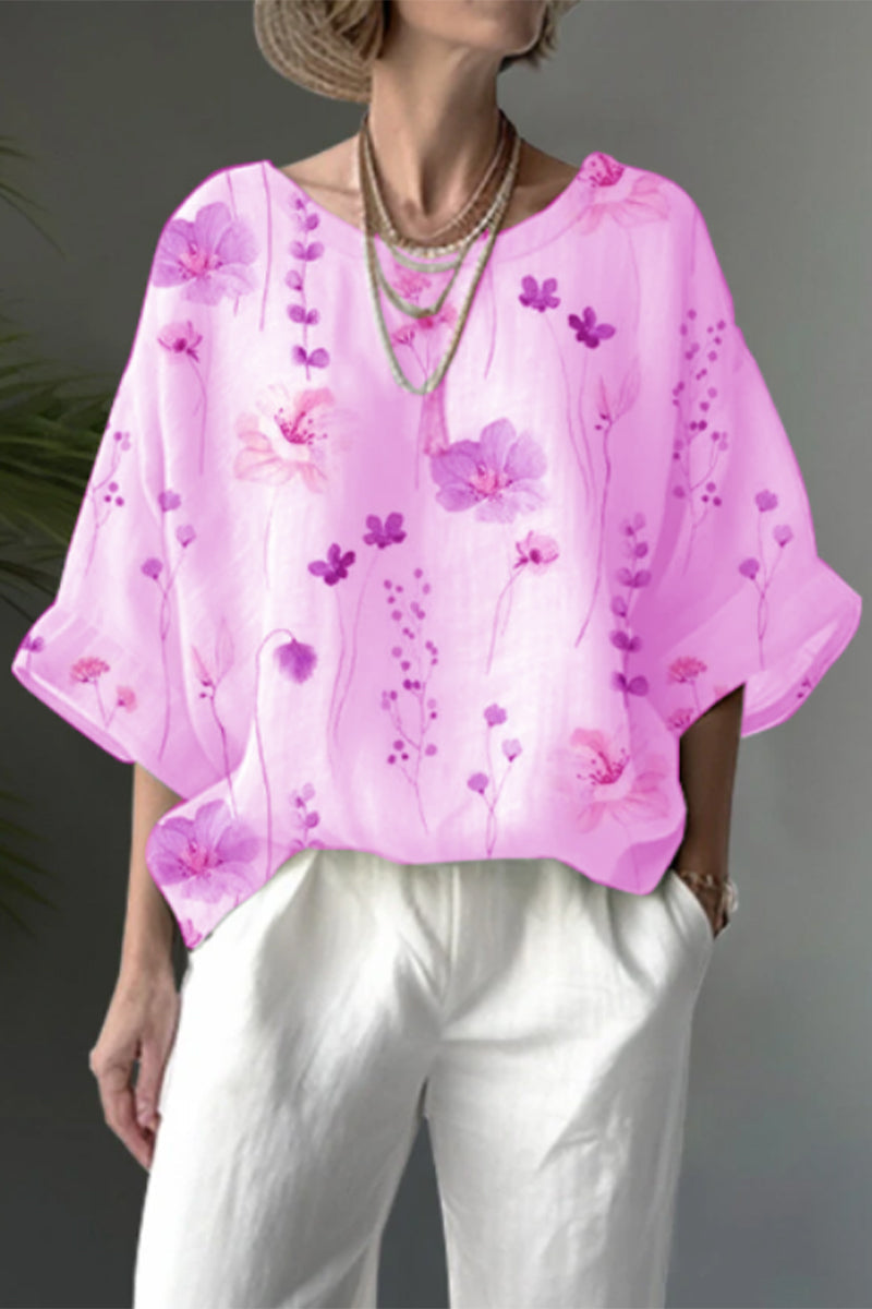 MW | Casual Floral O Neck T-Shirts