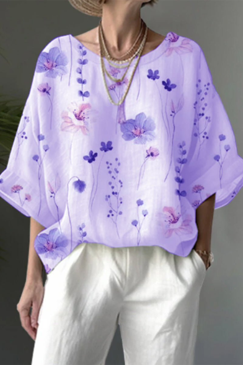 MW | Casual Floral O Neck T-Shirts