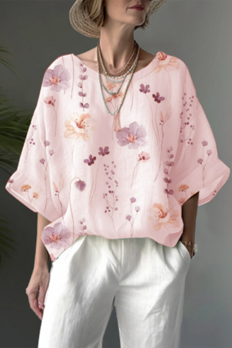 MW | Casual Floral O Neck T-Shirts