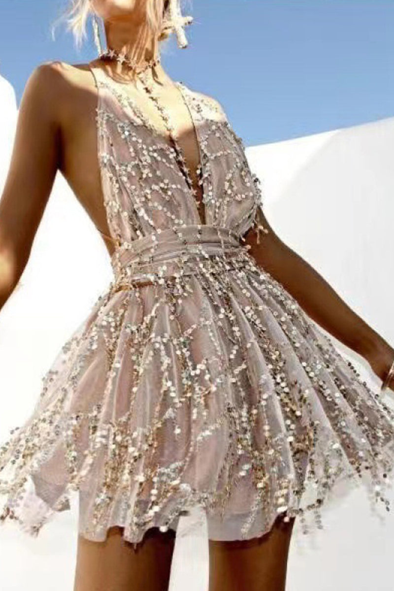 MW | Glitzerndes Minikleid aus Tüll