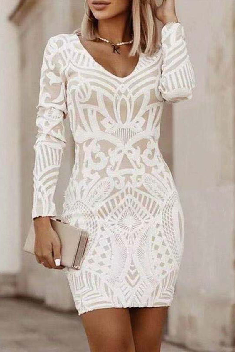 MW | Elegantes Guipure-Minikleid