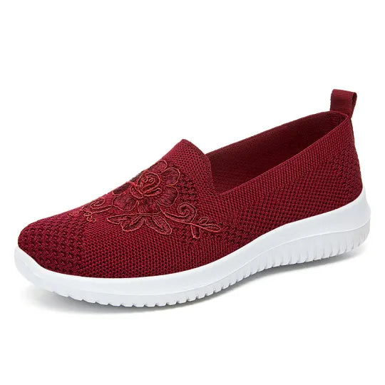 MW | Day 49% OFF-Women's Knitted Stickerei Casual Walking Sneakers