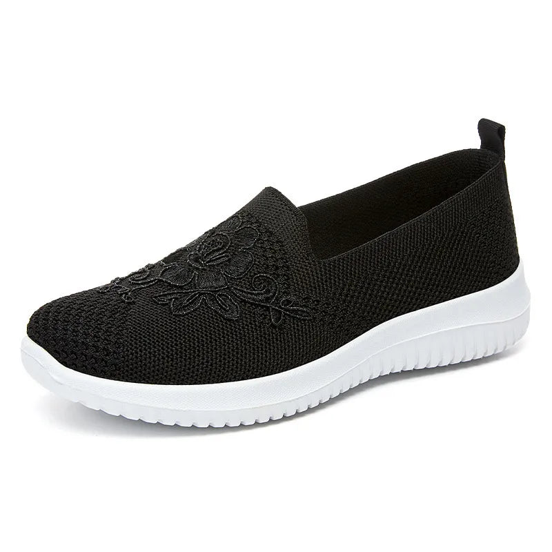 MW | Day 49% OFF-Women's Knitted Stickerei Casual Walking Sneakers