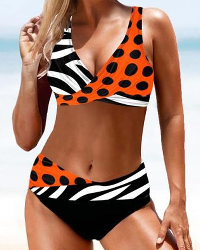 MW | Bunter Bikini-Badeanzug