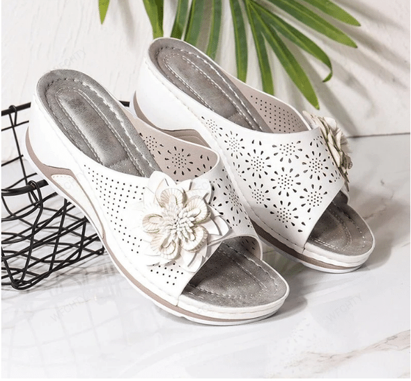 MW | | Orthopädische Sandalen aus weichem Leder mit Fußgewölbestütze
