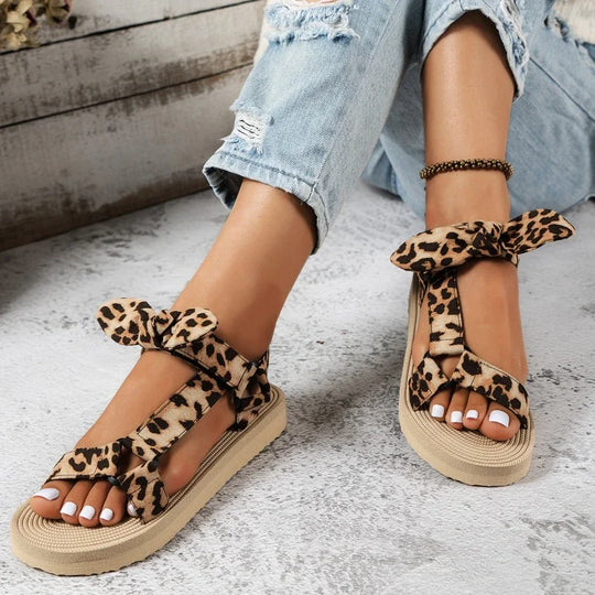 MW | | Elegante Sandalen mit Leopardenmuster