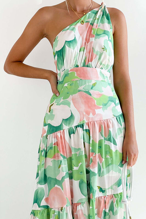 MW | Mittellanges, schulterfreies, ärmelloses Midikleid