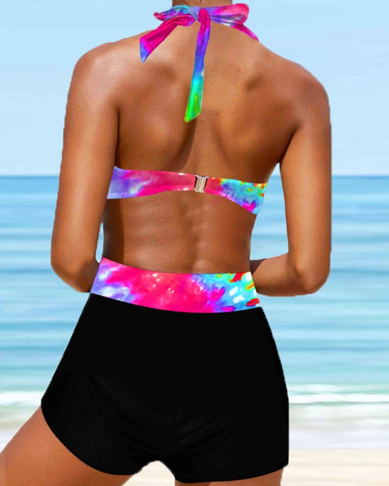 MW | Neckholder Crossbikini med Band