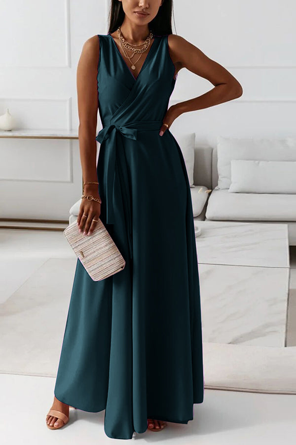 MW | Wickelträger-Maxikleid