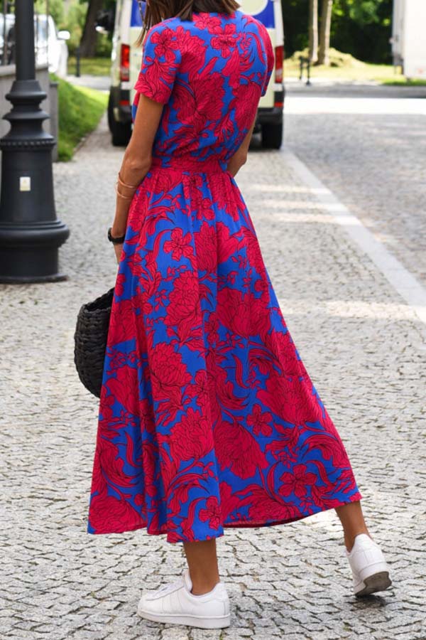 MW | Mittellanger Jumpsuit mit V-Ausschnitt und Schlitz