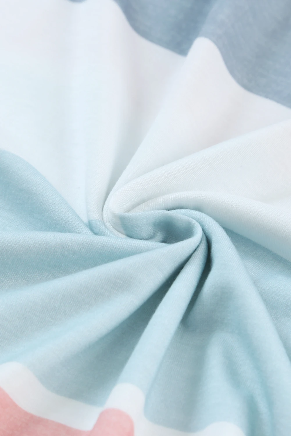 MW | Multicolor Gestreiftes Color Block Lose Passform Halbärmliges Maxikleid