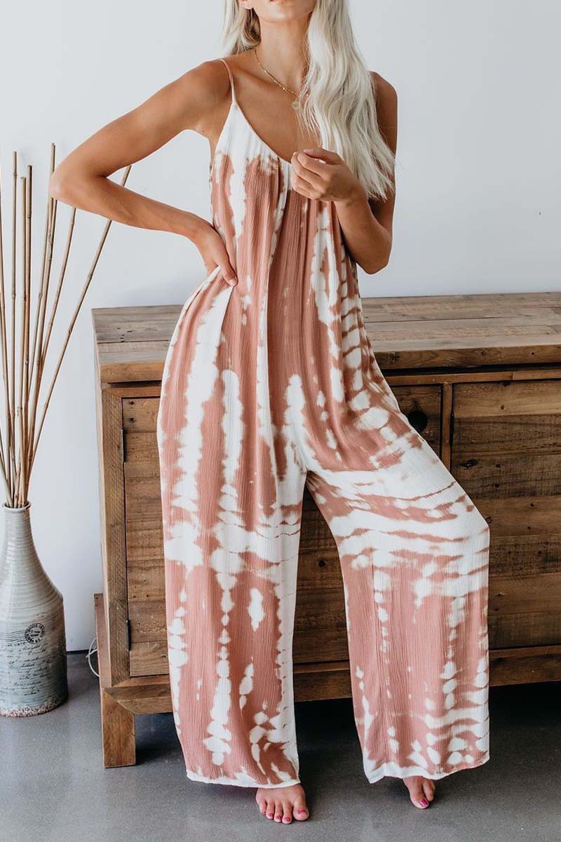 MW | Fashion Sling Tie-dye Jumpsuit