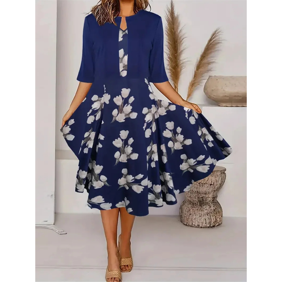 MW | Plissiertes Minikleid mit kurzen Ärmeln