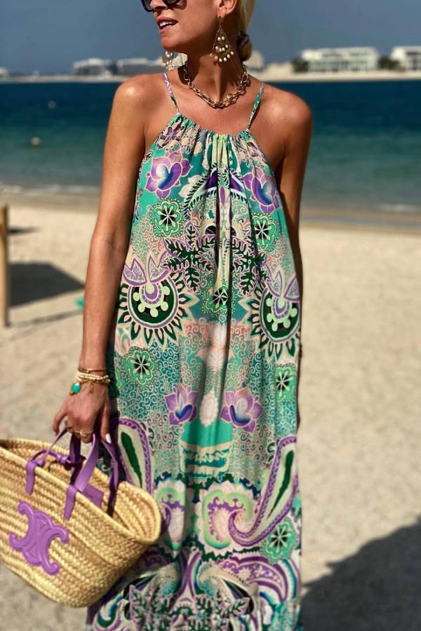 MW | Aqua Schwarz Seide Designer Maxikleid