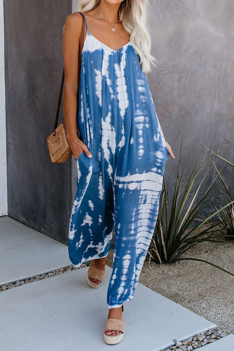 MW | Fashion Sling Tie-dye Jumpsuit