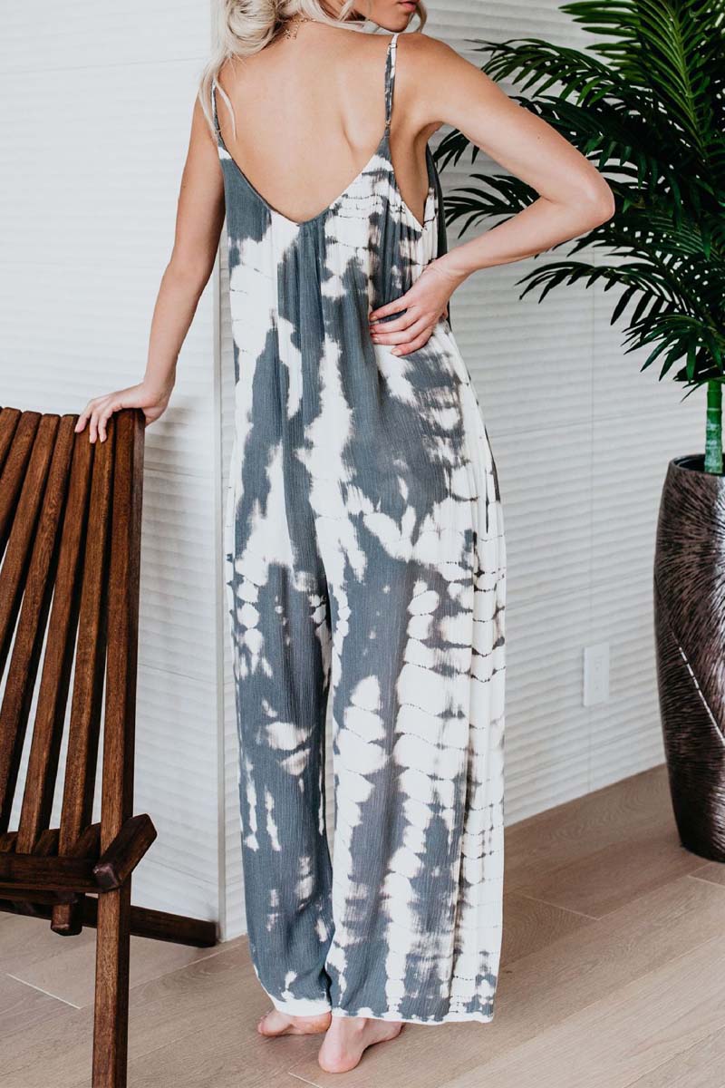 MW | Fashion Sling Tie-dye Jumpsuit