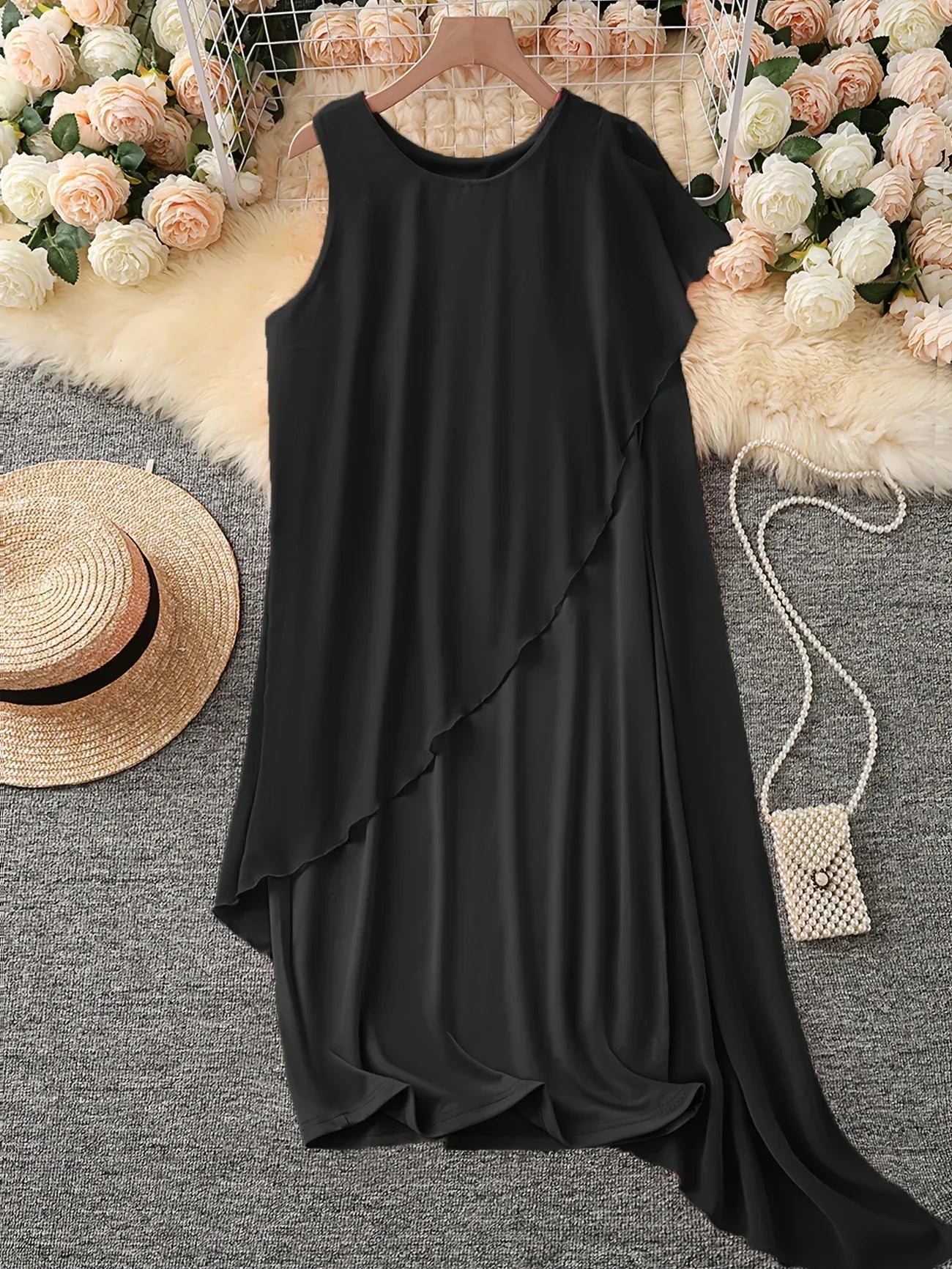 MW | ZEITLOSES ÄRMELLOSES MIDIKLEID