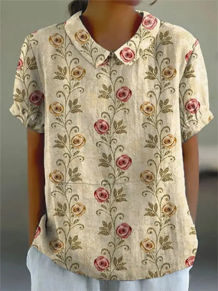 MW | Bluse mit Blumendruck für Frauen