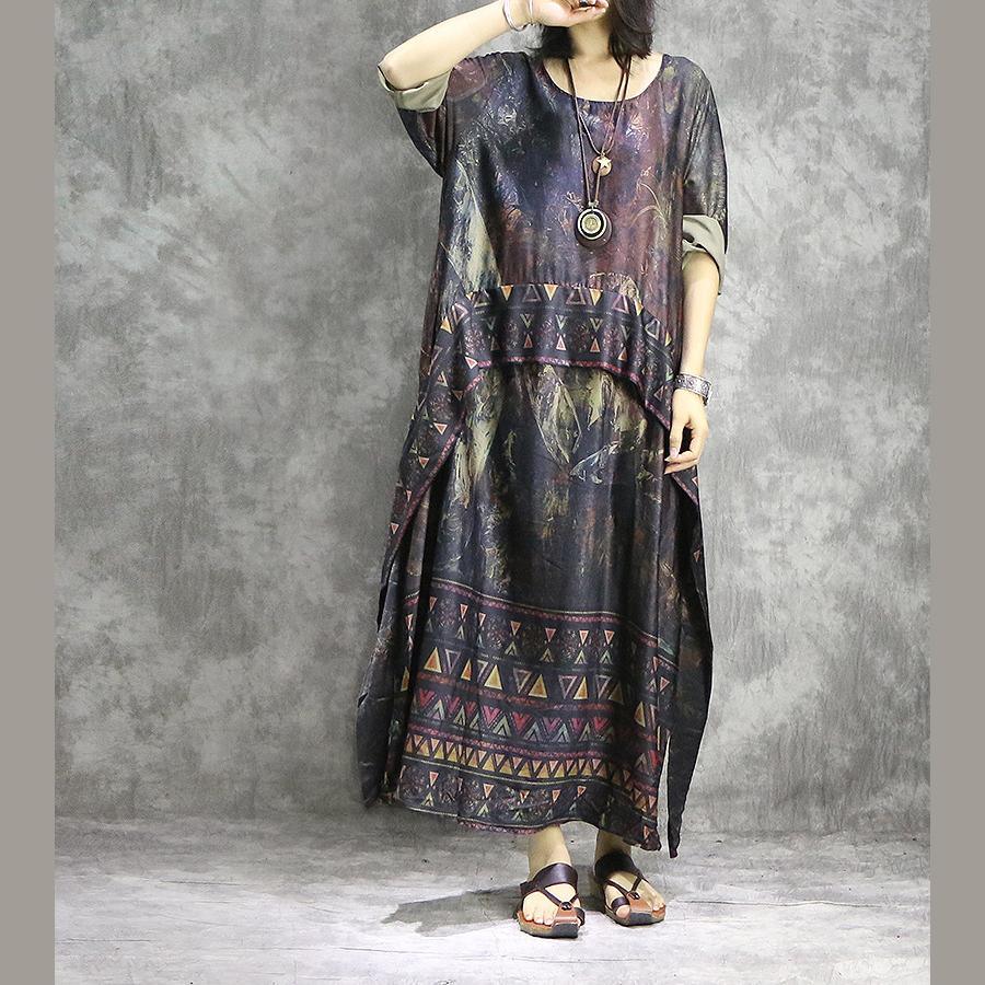 MW | Schöne mit weitem Bein Hosen Seide Kleidung Frauen stilvolle Shirts rot druckt Tunika Kleid Sommer zwei Stücke