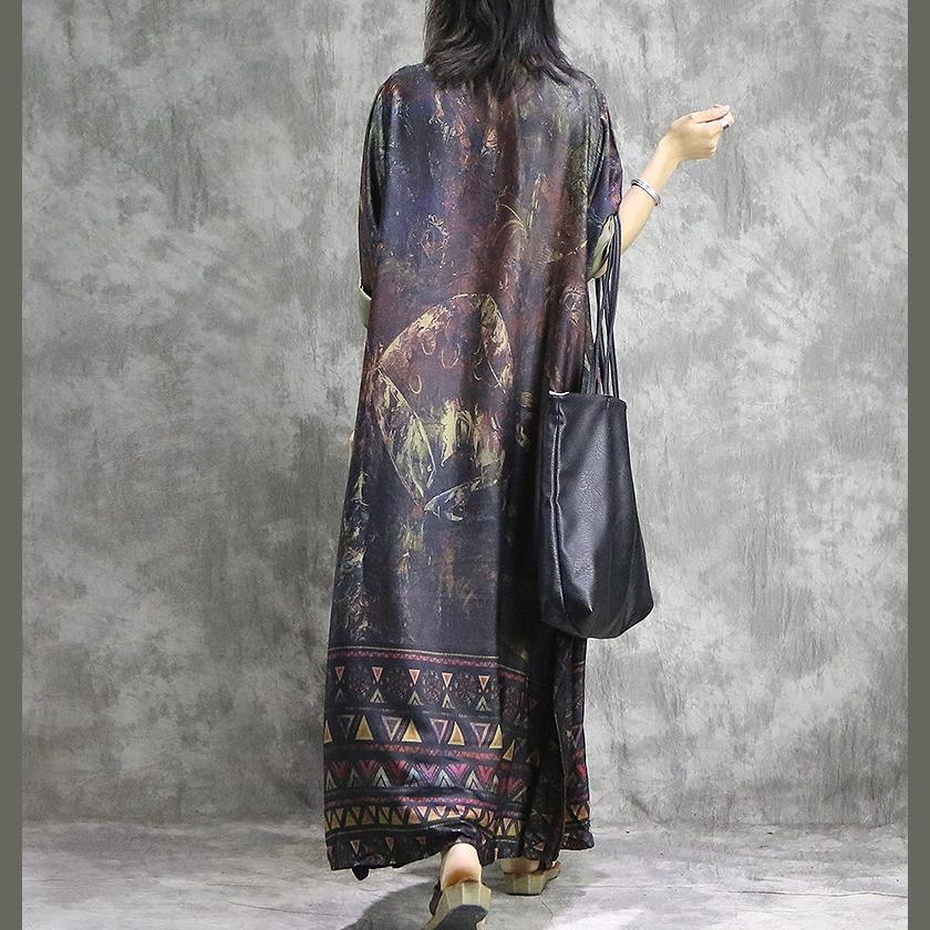MW | Schöne mit weitem Bein Hosen Seide Kleidung Frauen stilvolle Shirts rot druckt Tunika Kleid Sommer zwei Stücke