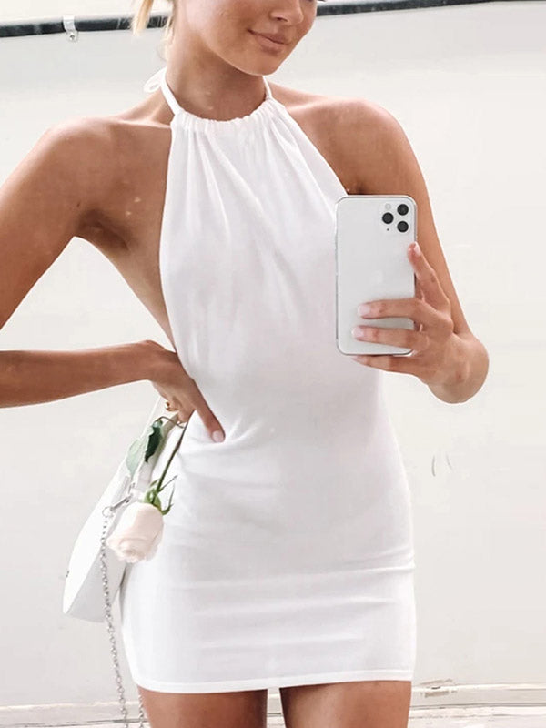 MW | Bodycon-Minikleid mit offenem Rücken