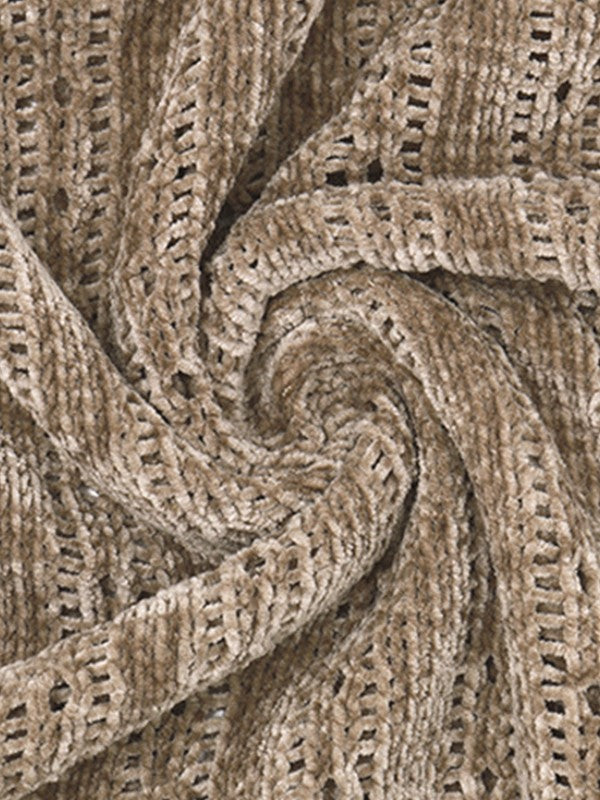 MW | Vintage Braunes langärmeliges Pullover-Minikleid
