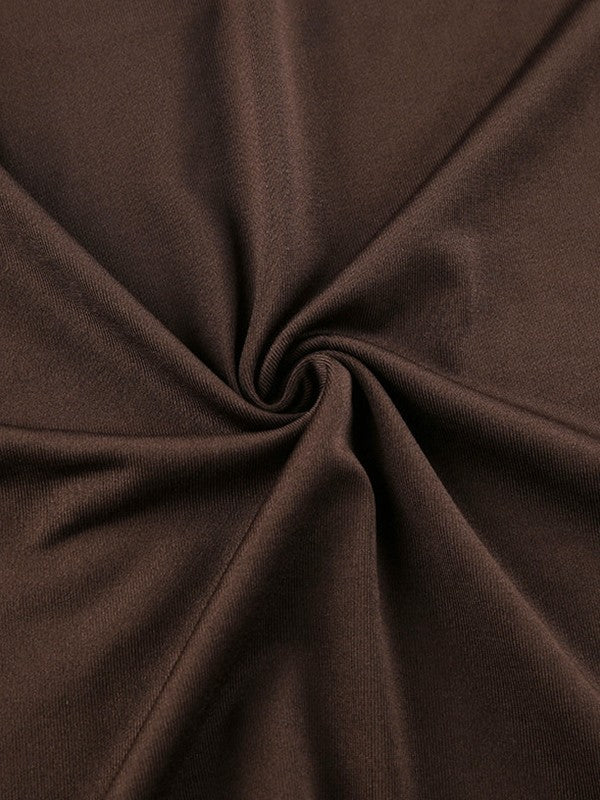 MW | Vintage Braunes Slip-Minikleid