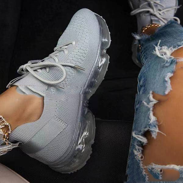 MW | Lässige Sneakers mit transparenter Sohle und Schnürung