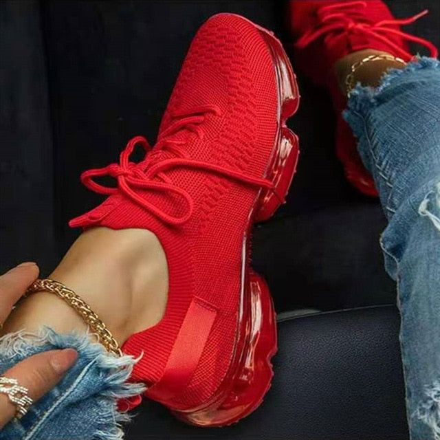 MW | Lässige Sneakers mit transparenter Sohle und Schnürung