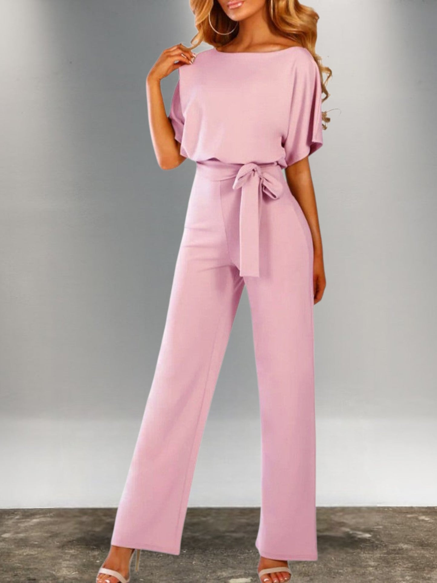 MW | Figurbetonter Demi-Jumpsuit aus weichem Polyester für Frühling und Herbst