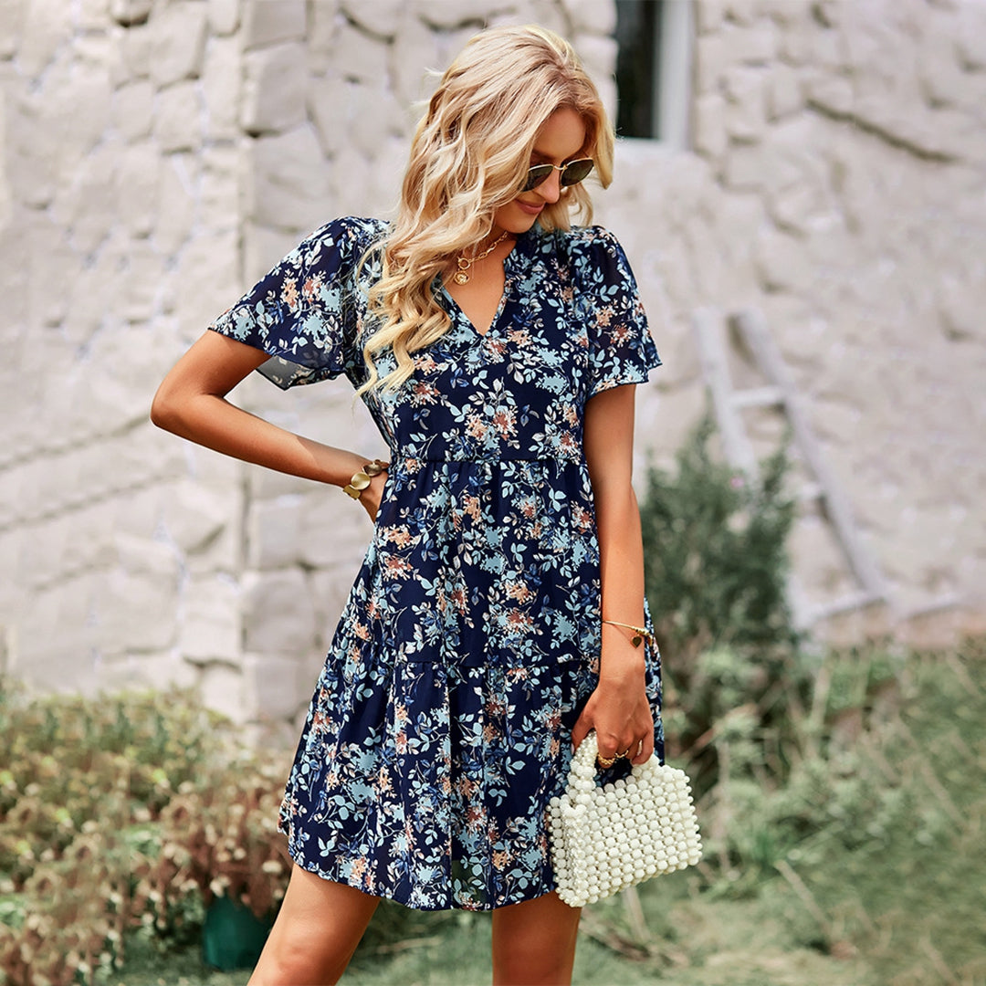 MW | Sommer geblümtes Minikleid