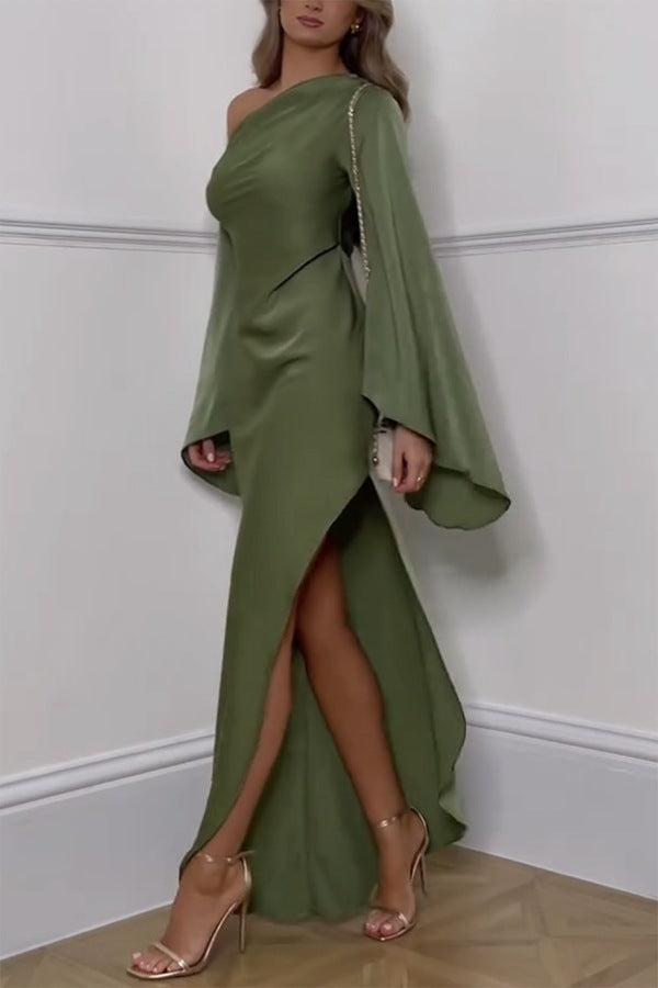 MW | Isabella Ein-Schulter-Maxikleid