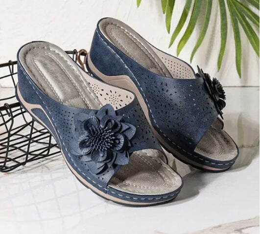 MW | | Orthopädische Sandalen aus weichem Leder mit Fußgewölbestütze