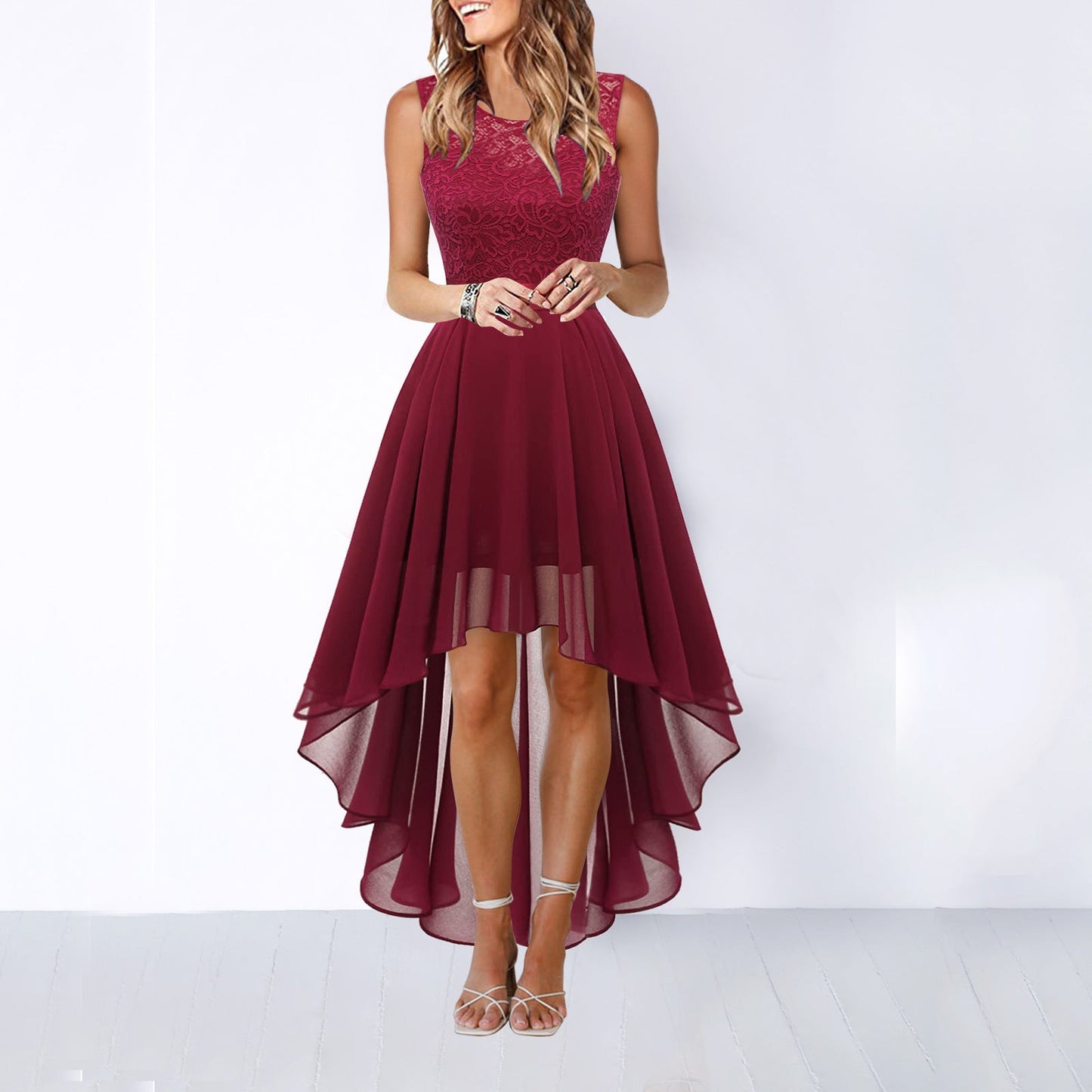 MW | Sexy Stitching Big Swing Kleid Abendkleider