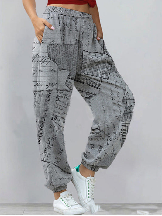 MW | Schicke & stylische Streetwear bedruckte Hose