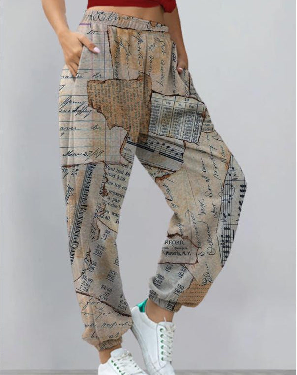 MW | Schicke & stylische Streetwear bedruckte Hose