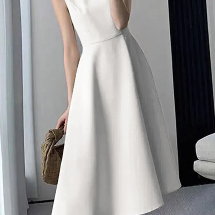 MW | ZANZEA Beiläufige O-Ausschnitt Tank Midi Kleid Frauen Elegante Sommer Sonnenkleid
