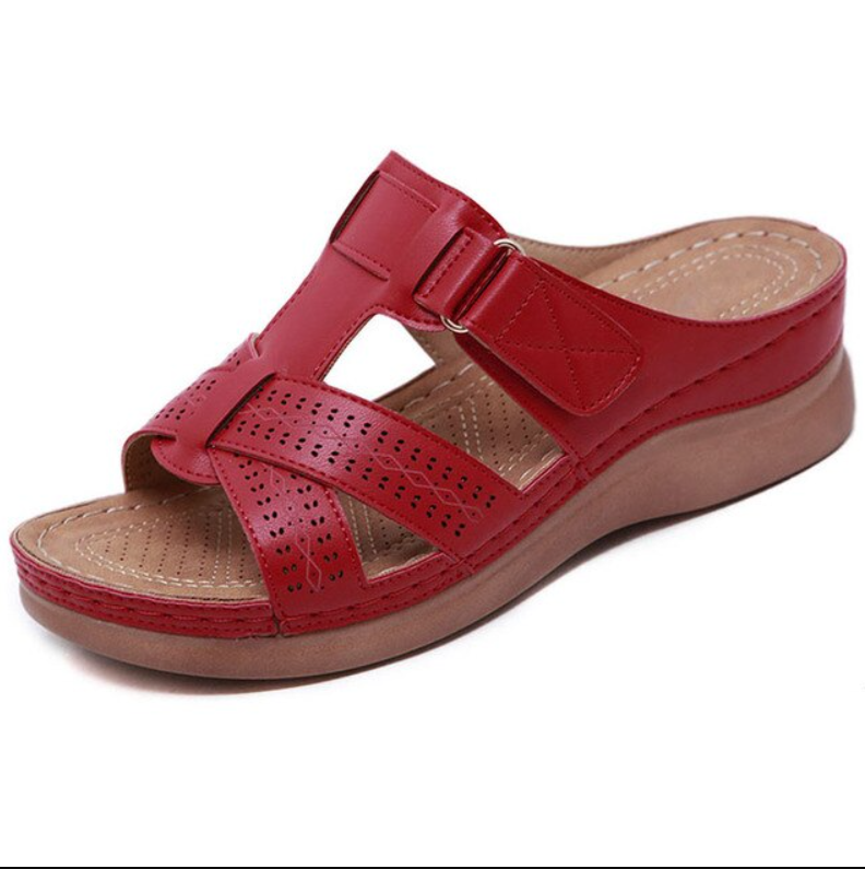 MW | : Klassische feminine Sandalen und Retro-Schuhe