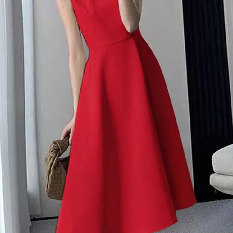 MW | ZANZEA Beiläufige O-Ausschnitt Tank Midi Kleid Frauen Elegante Sommer Sonnenkleid