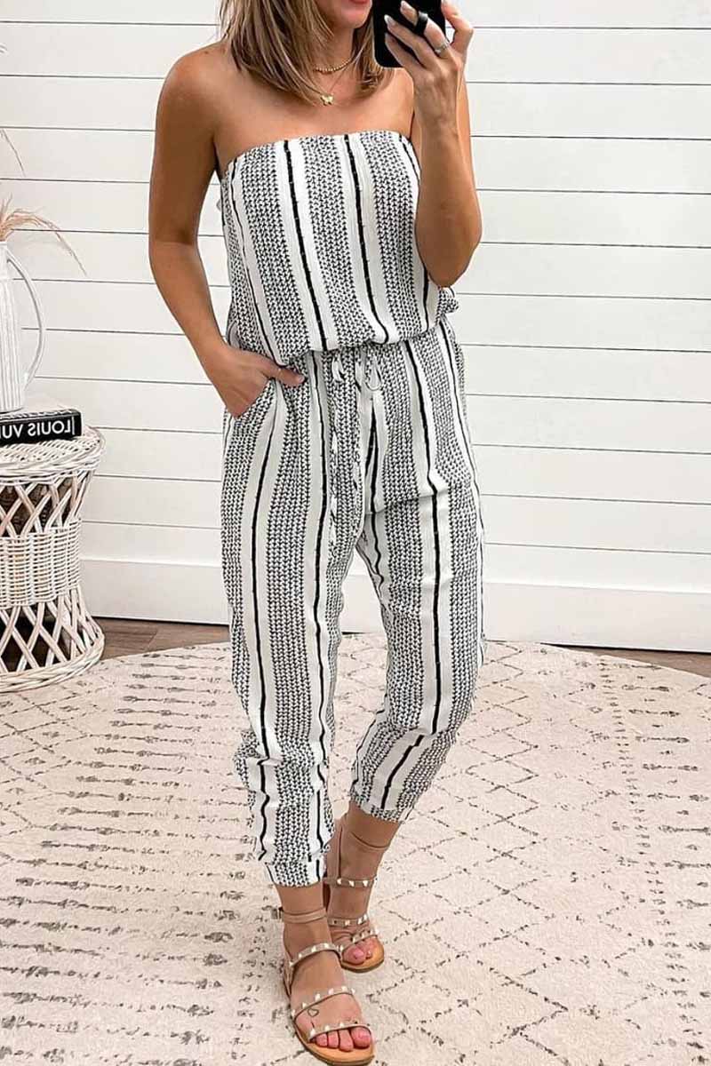 MW | Statement Style Streifen Jumpsuit