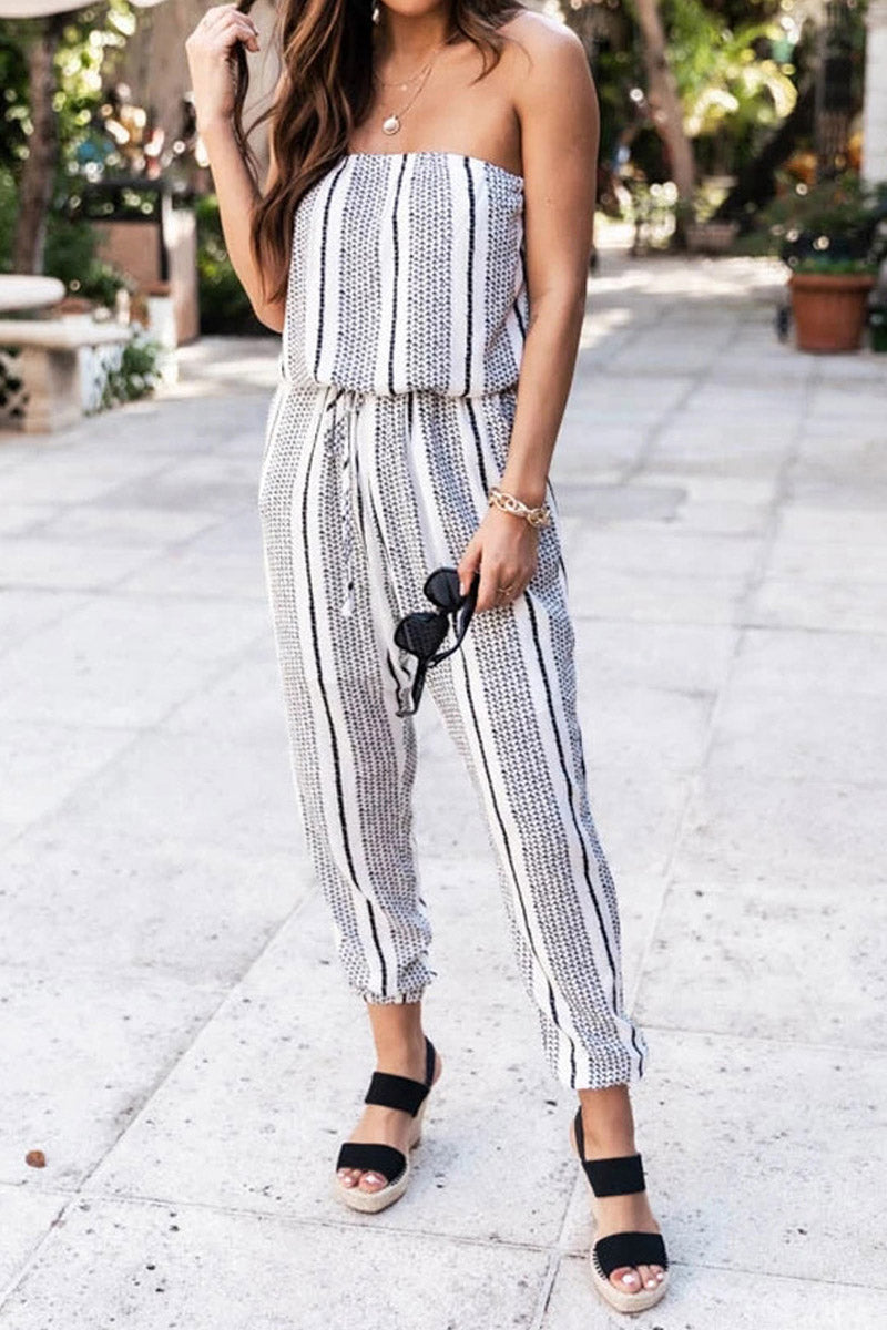 MW | Statement Style Streifen Jumpsuit
